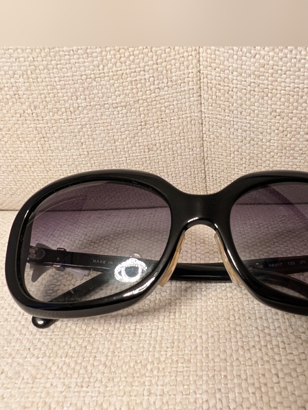 CHANEL 5170 Black Sunglasses With White Bow Accents On Arms - Picture 8 of 14